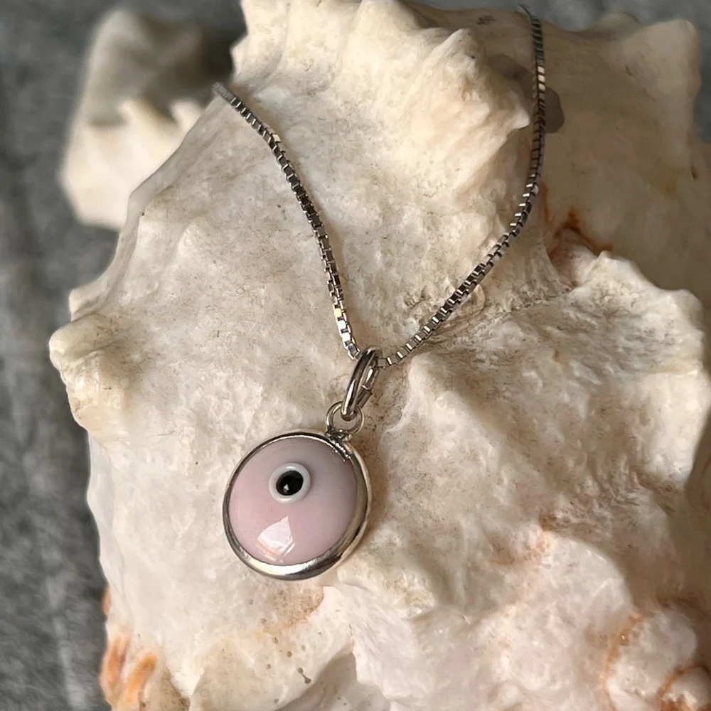 Evil eye 925 sterling silver pendant